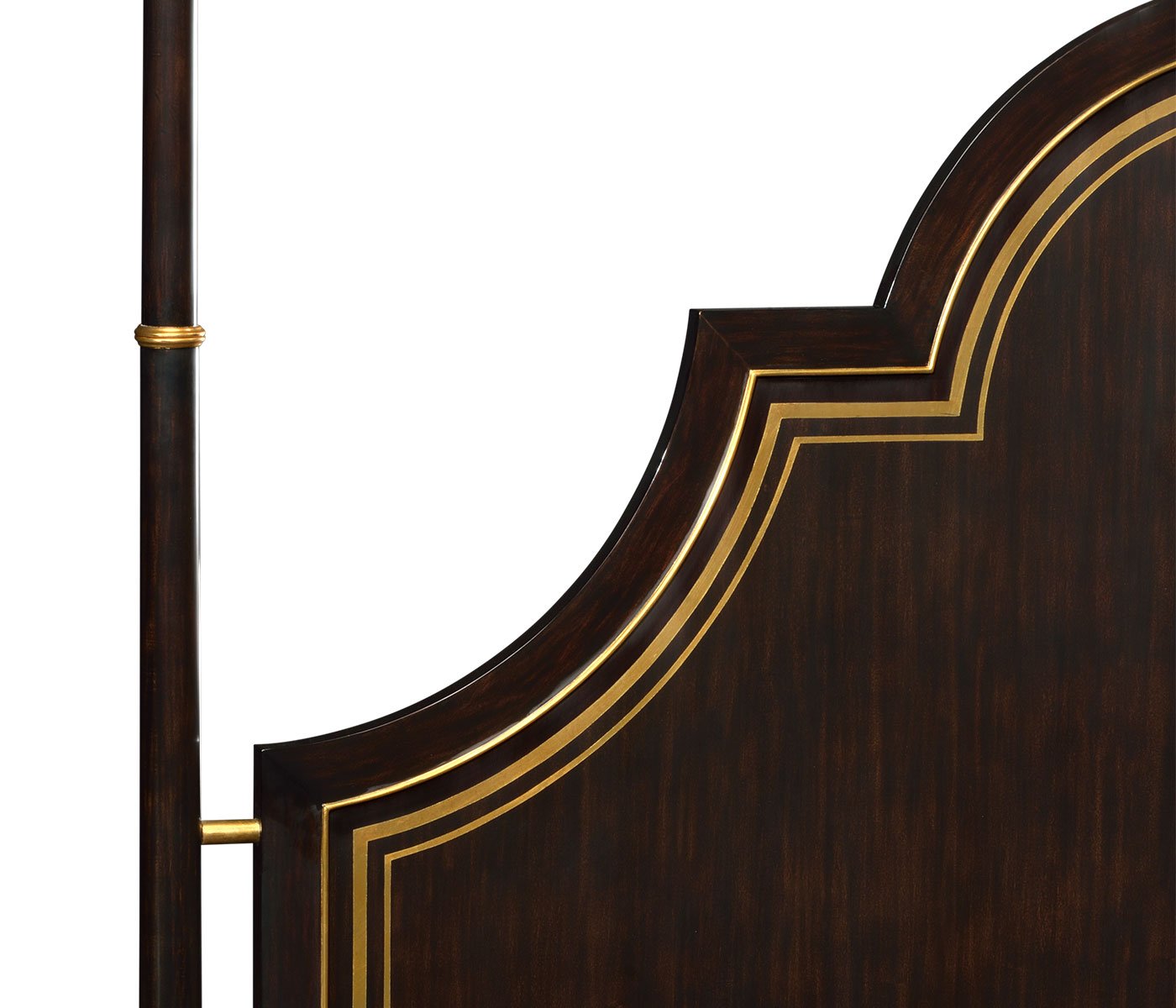 Jonathan Charles Super King Bed Palace Four Poster - Antique Gold
