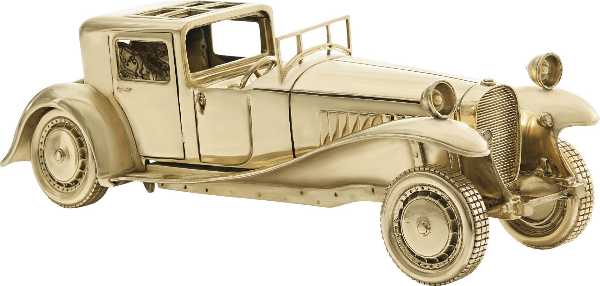 Theodore Alexander Sculpture The Royale Car in Brass