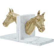 Theodore Alexander Bookends Red Ribbon in Brass