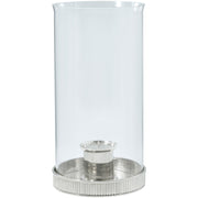 Theodore Alexander Last Storm of the Season Grande Candleholder in Nickel