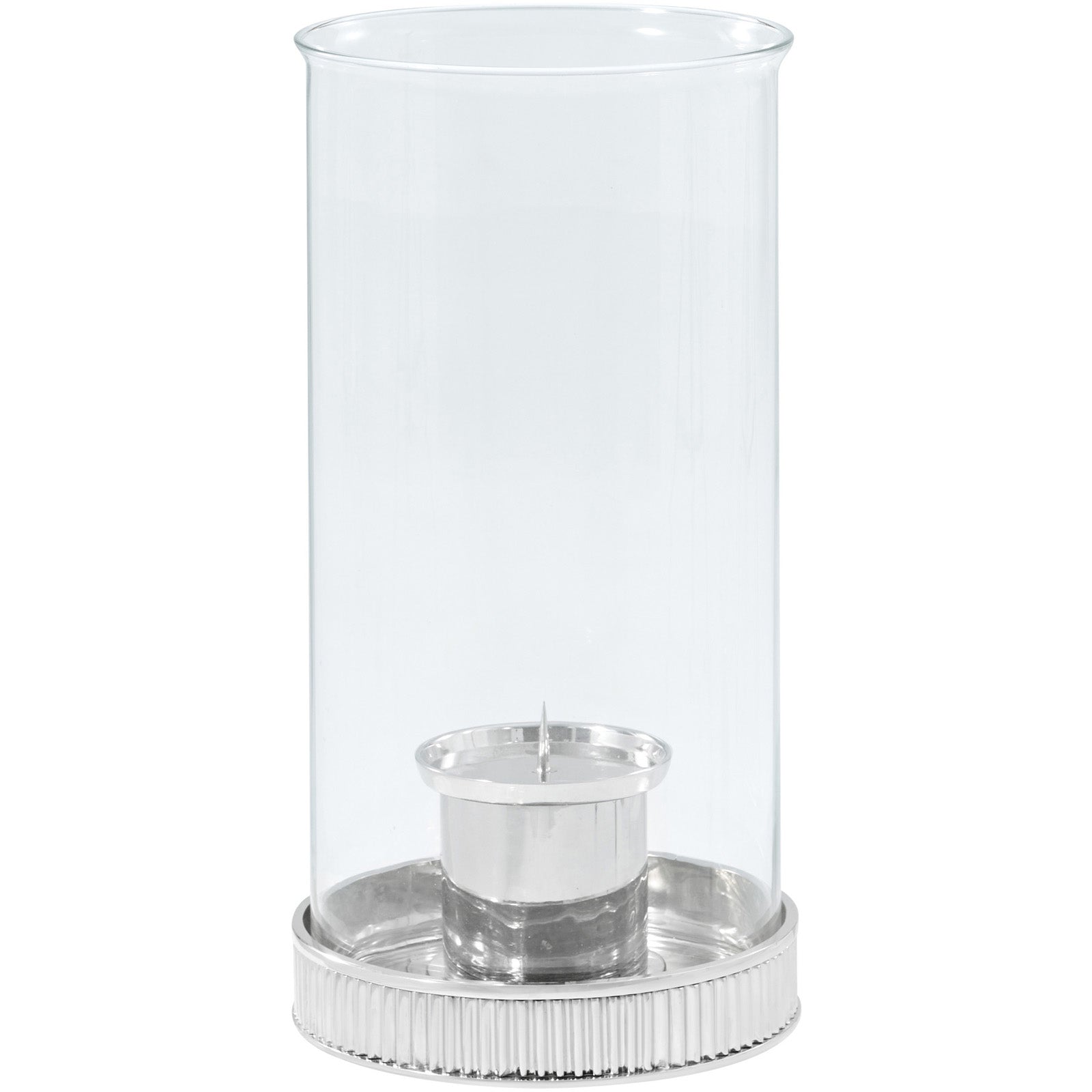 Theodore Alexander Last Storm of the Season Candleholder in Nickel