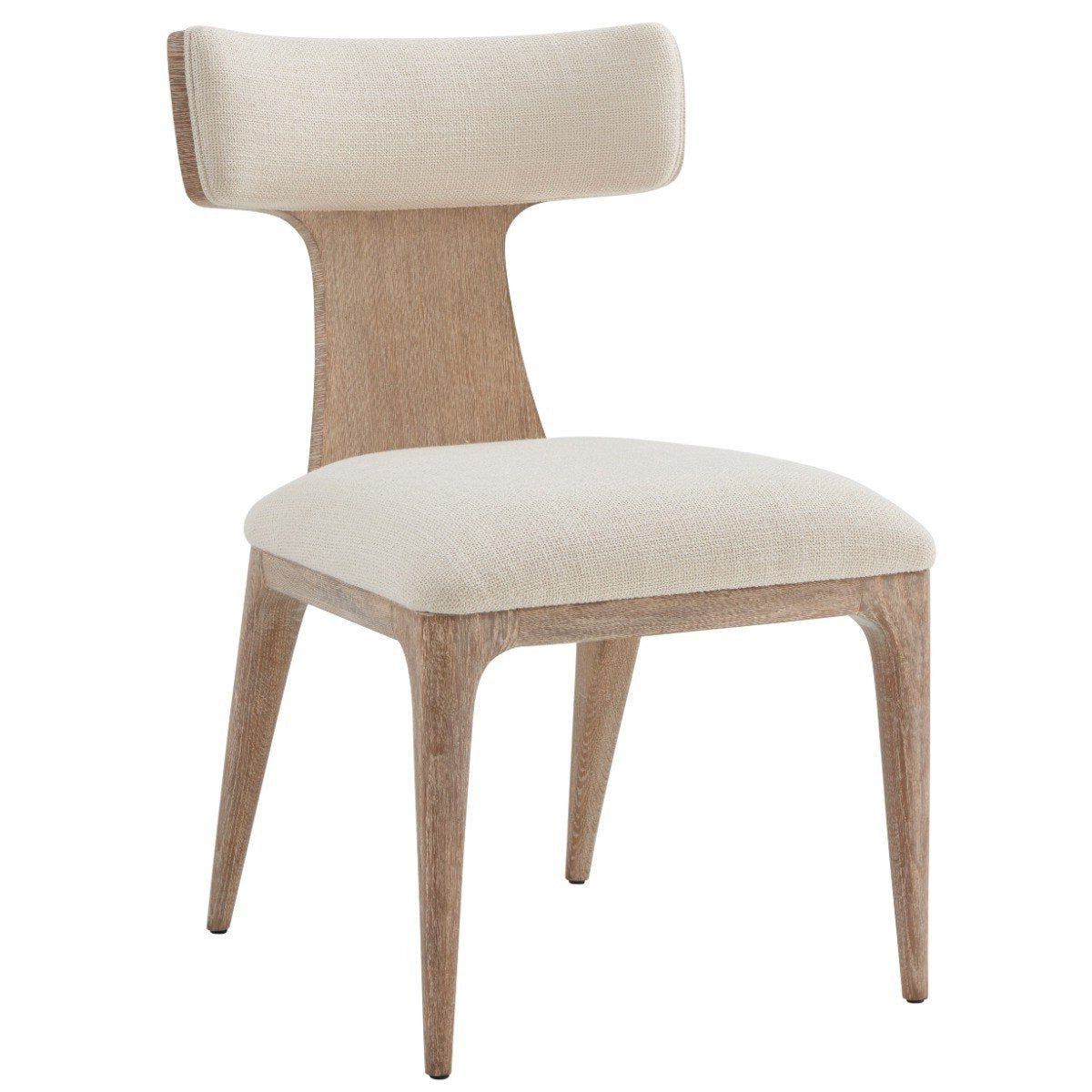 Theodore Alexander Repose Upholstered Side Chair in Grey Oak