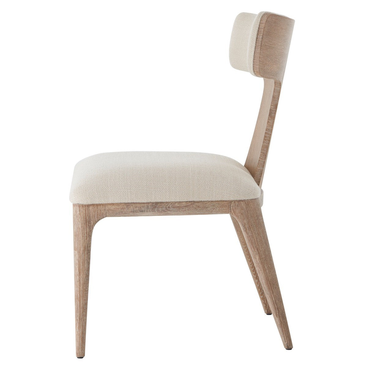 Theodore Alexander Repose Upholstered Side Chair in Grey Oak
