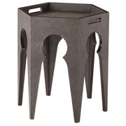Theodore Alexander Radium Hexagonal Accent Table in Tempest