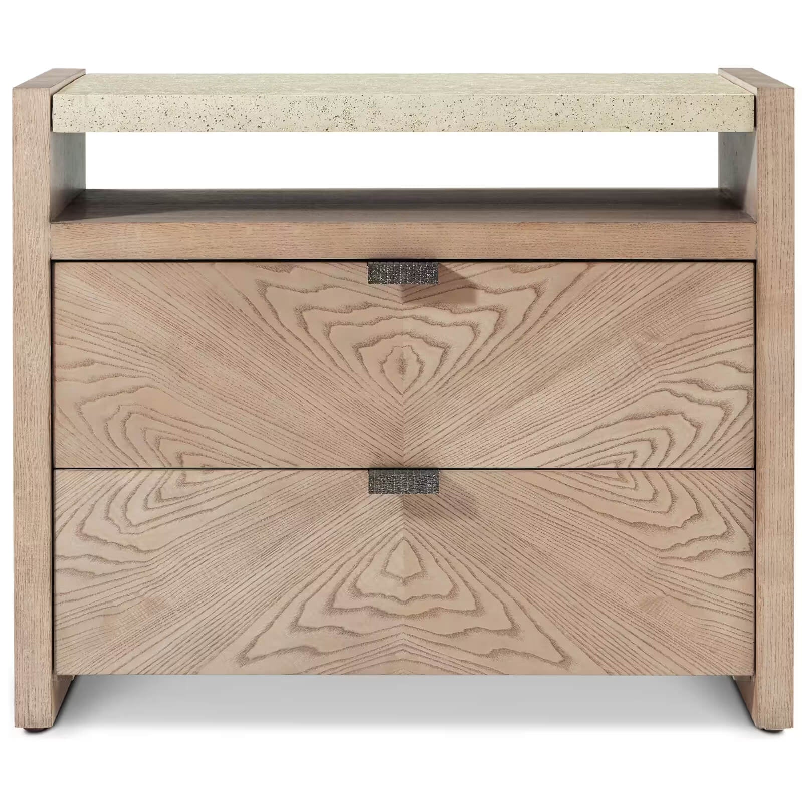 Theodore Alexander Catalina Two Drawer Nightstand in Dune Finish