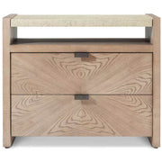 Theodore Alexander Catalina Two Drawer Nightstand in Dune Finish