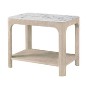 Theodore Alexander Horizon Rectangular Quartz Side Table
