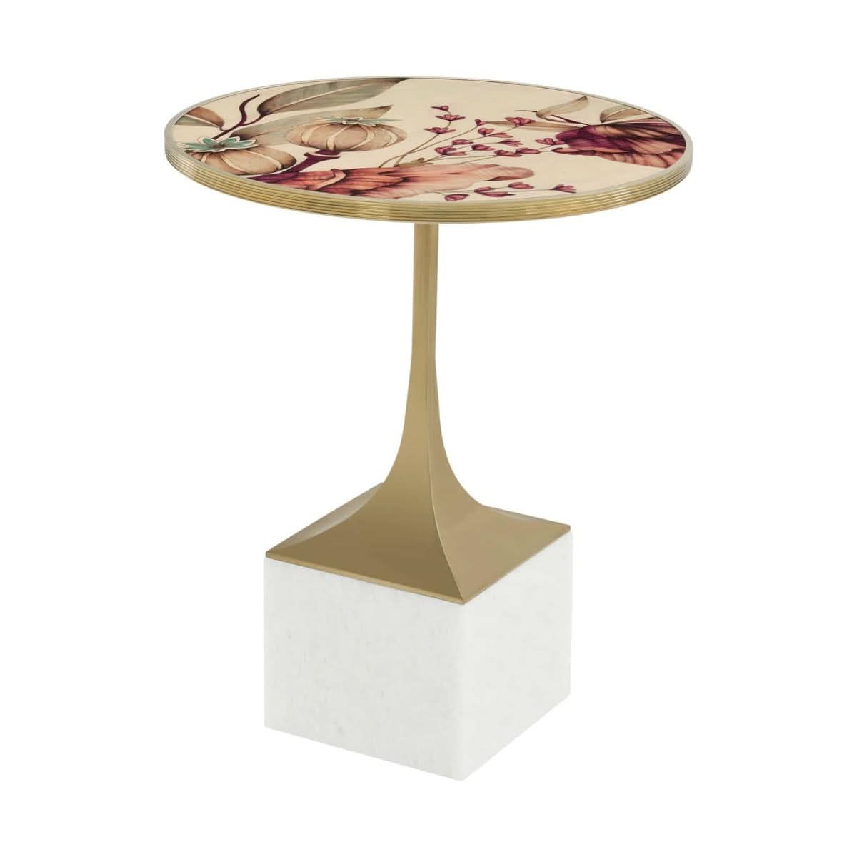 Theodore Alexander Bouquet Side Table   Nicholas John Interiors