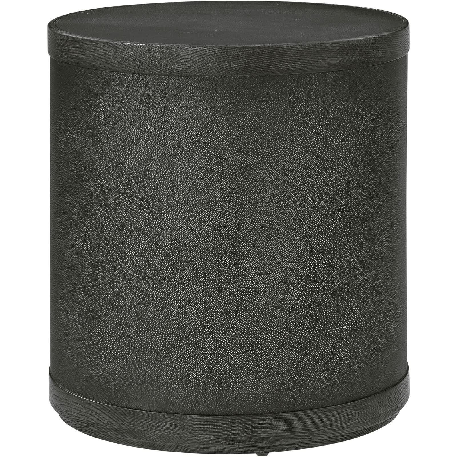 Theodore Alexander Maxwell Drum Side Table Dark   Nicholas John Interiors