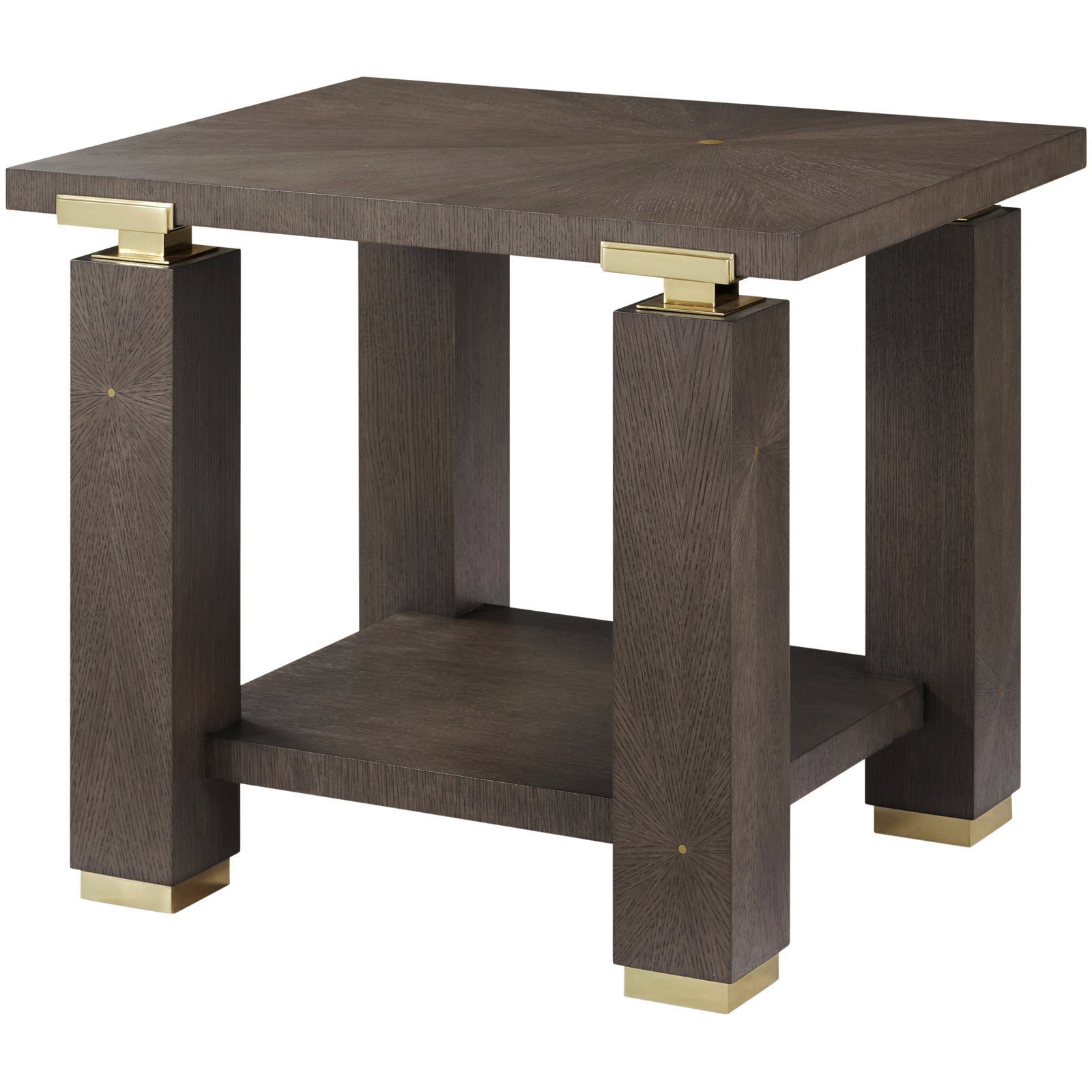 Theodore Alexander Judith Leiber Rectangle Side Table Dark