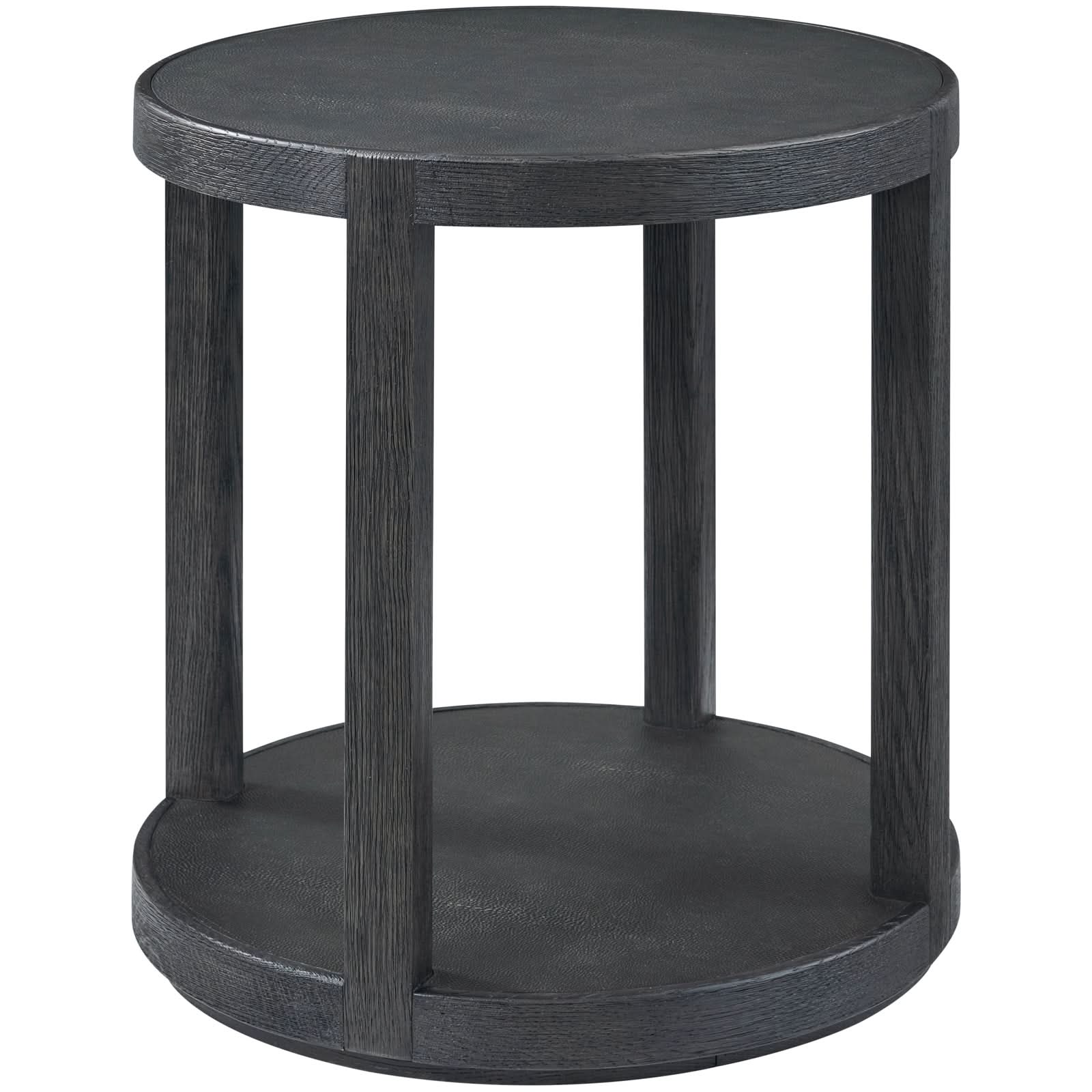 Theodore Alexander Maxwell Round Side Table Dark   Nicholas John Interiors