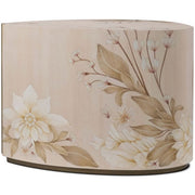 Theodore Alexander Table Bouquet Droplet Side in Buttercream   Nicholas John Interiors