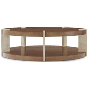 Theodore Alexander Catalina Round Coffee Table in Earth Finish
