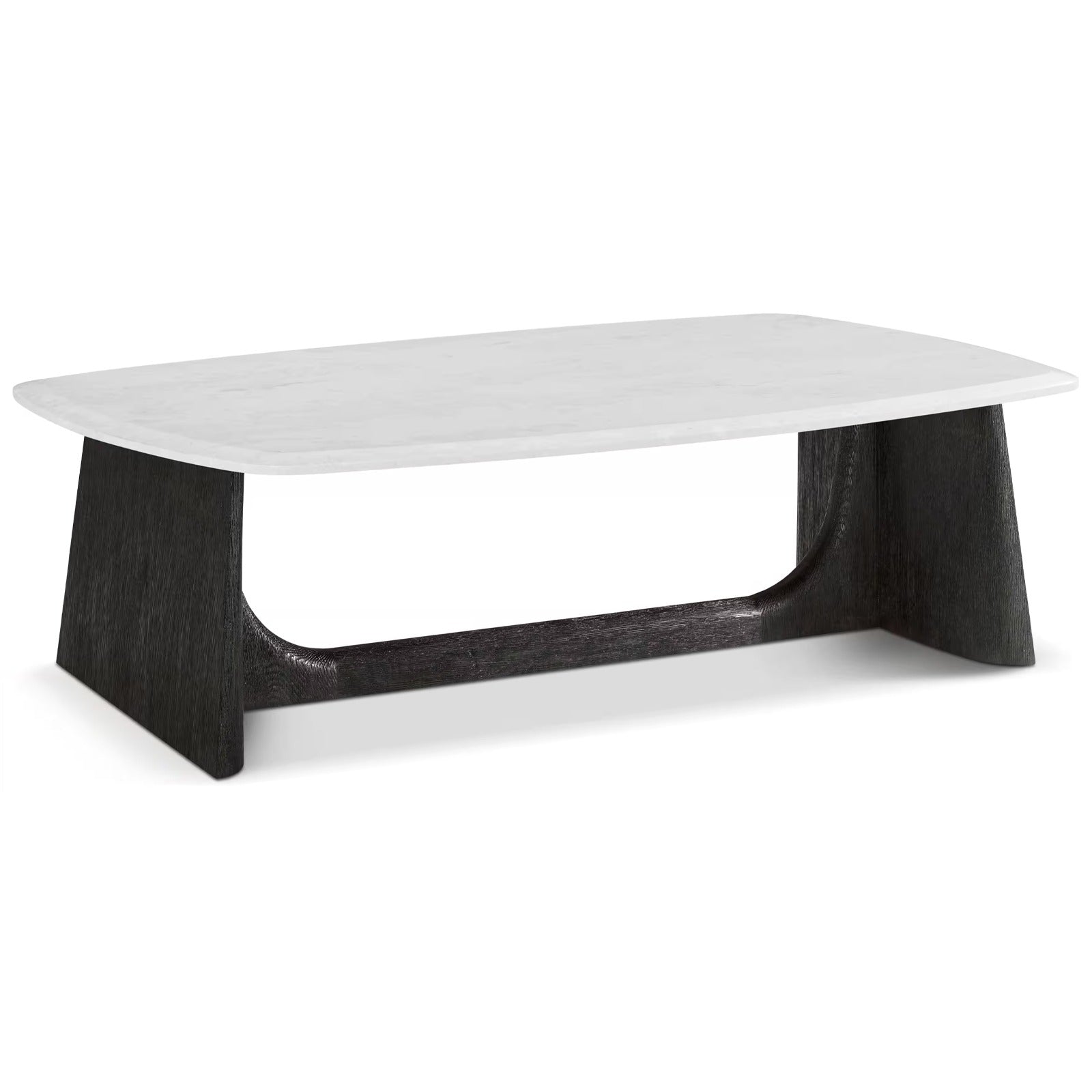 Theodore Alexander Repose Wooden Coffee Table Marble Top