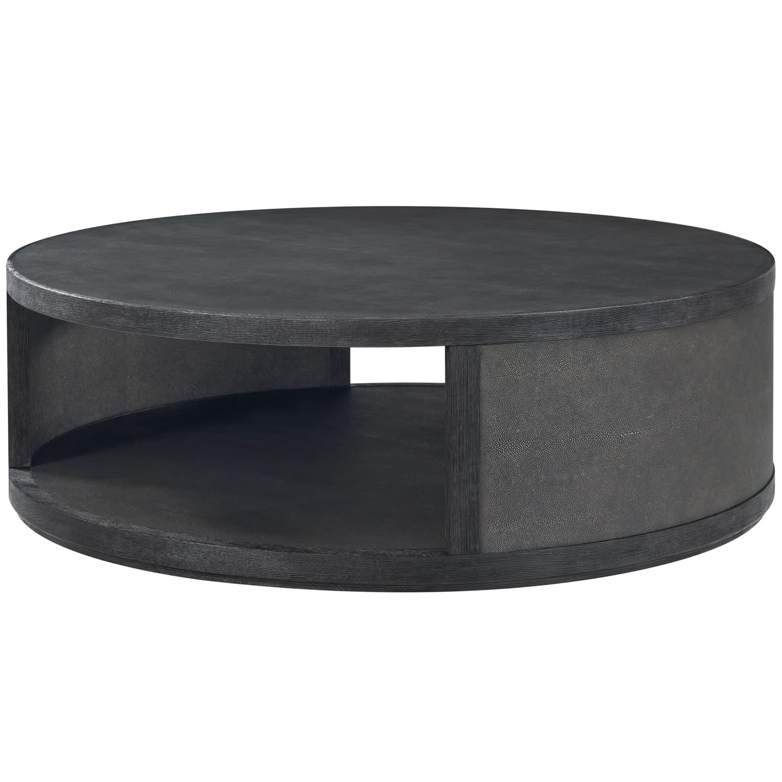 Theodore Alexander Maxwell Round Coffee Table Small Dark   Nicholas John Interiors