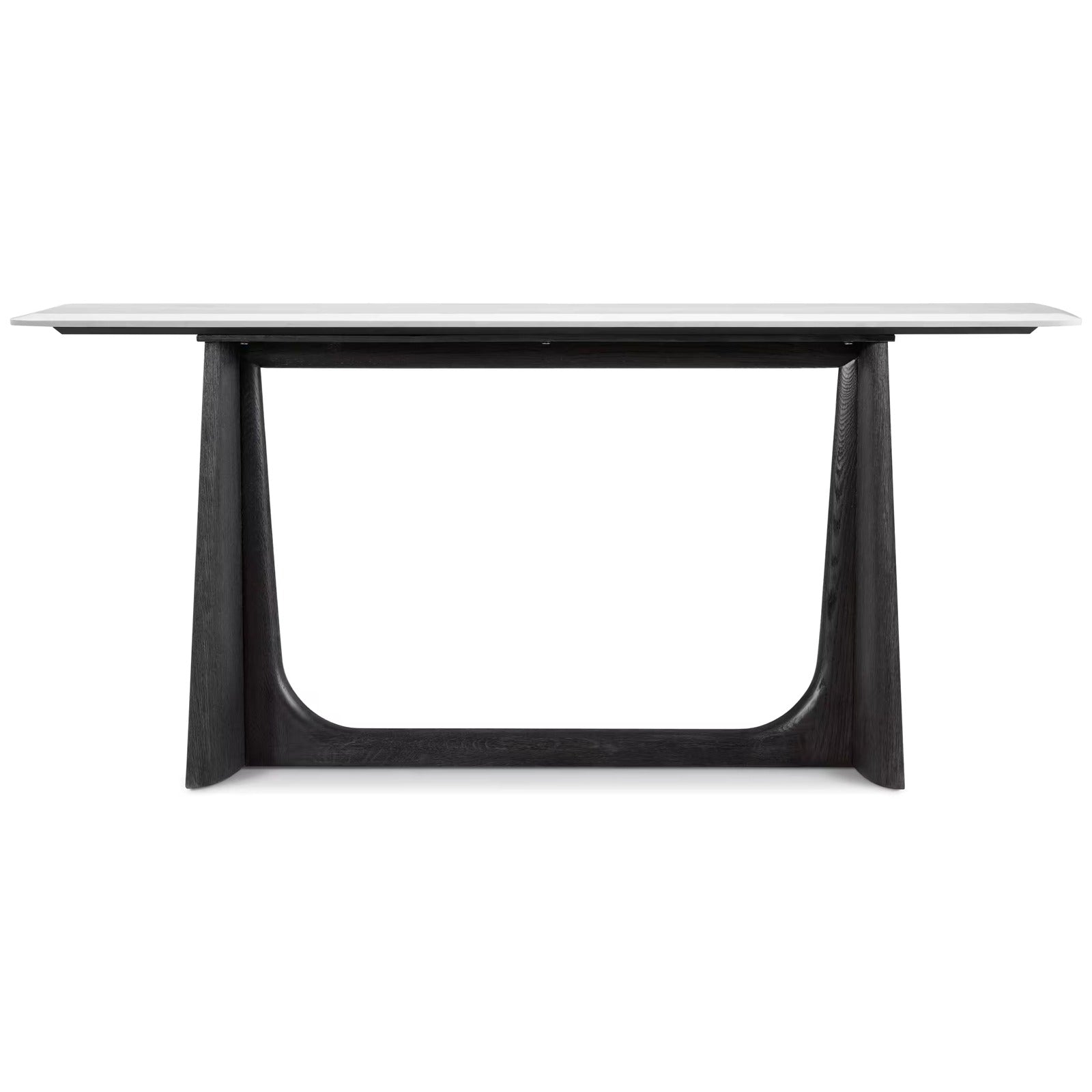 Theodore Alexander Repose Wooden Console Table Marble Top