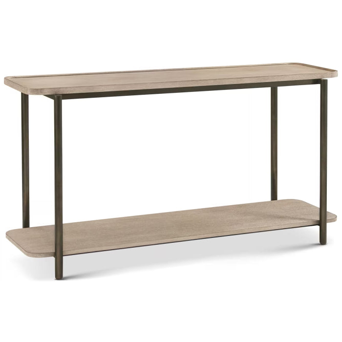 Theodore Alexander Iron Console Table Veneer Top