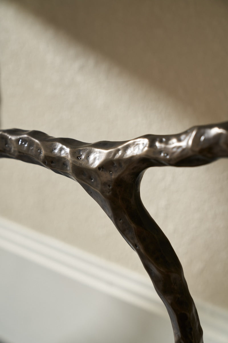 Theodore Alexander Essence Console Table in White Oak