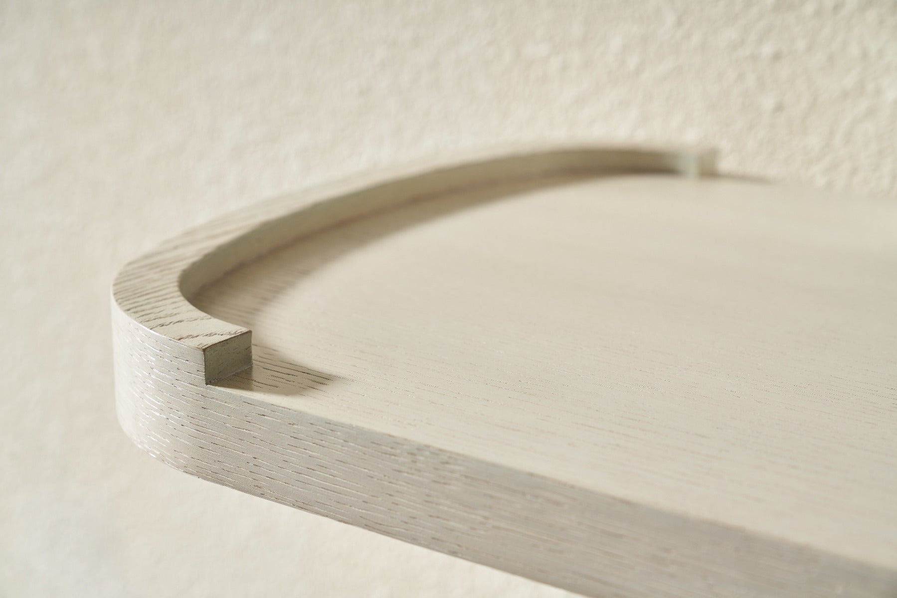 Theodore Alexander Essence Console Table in White Oak
