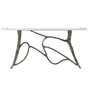 Theodore Alexander Essence Console Table in White Oak