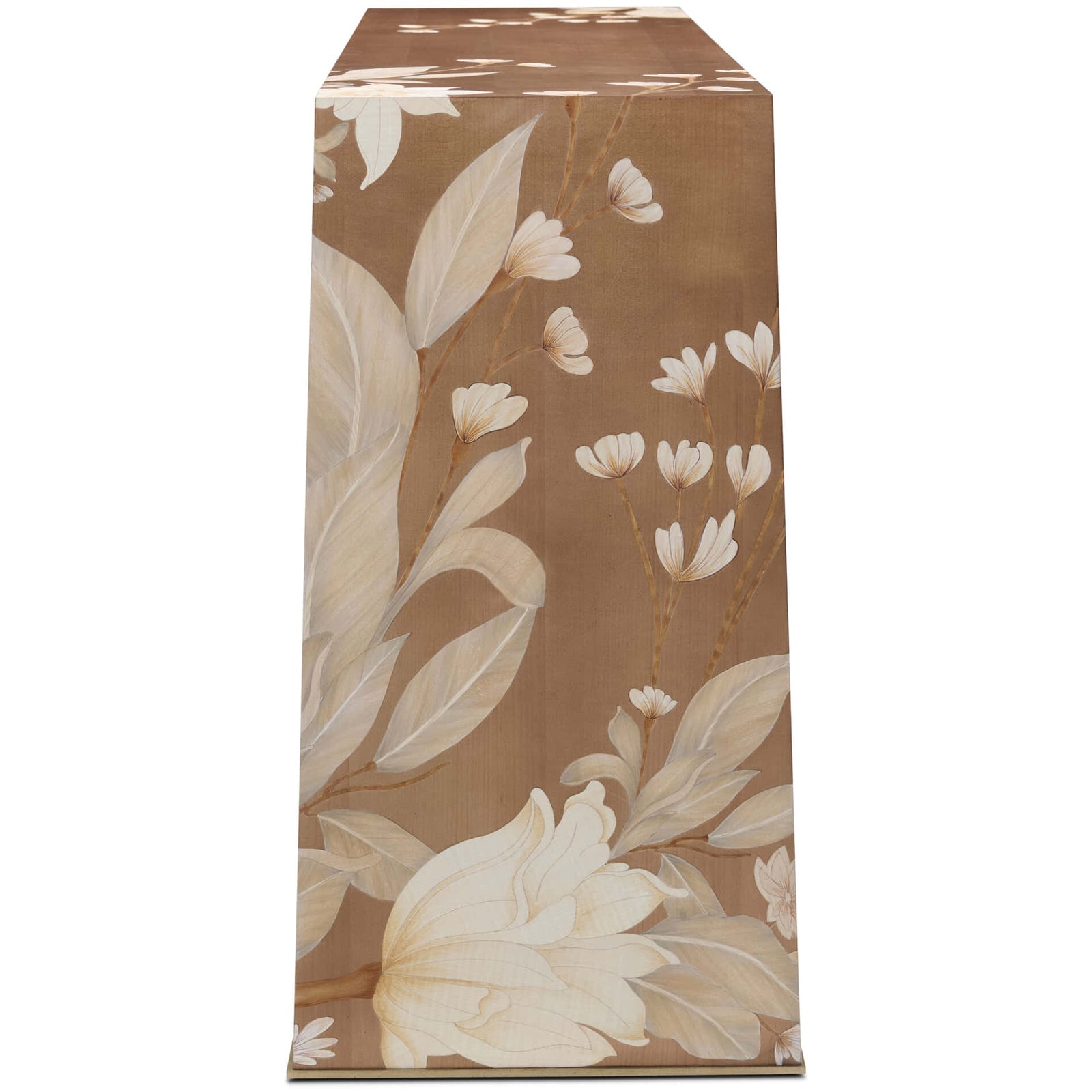 Theodore Alexander Bouquet Console Table in Toasted Cashew