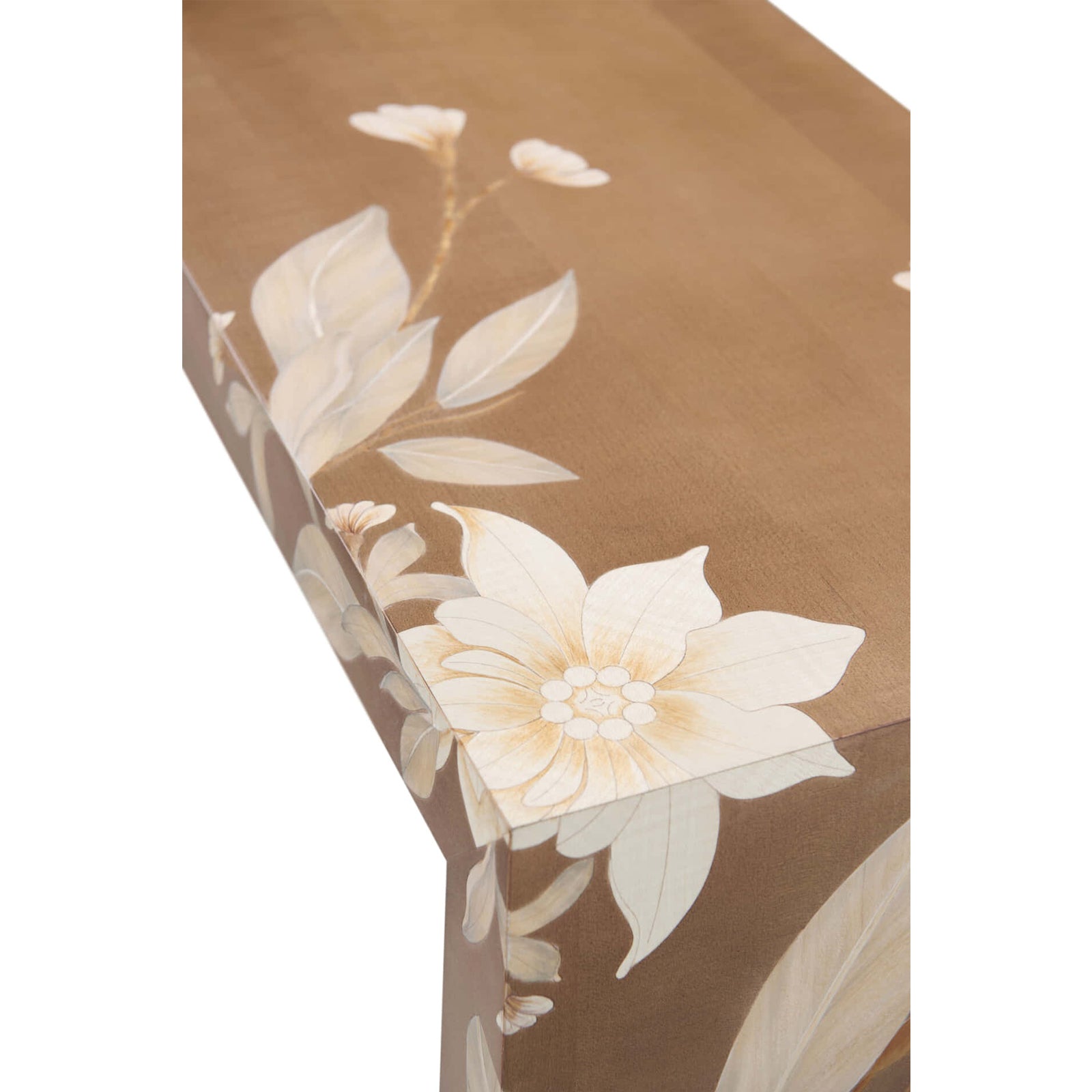 Theodore Alexander Bouquet Console Table in Toasted Cashew