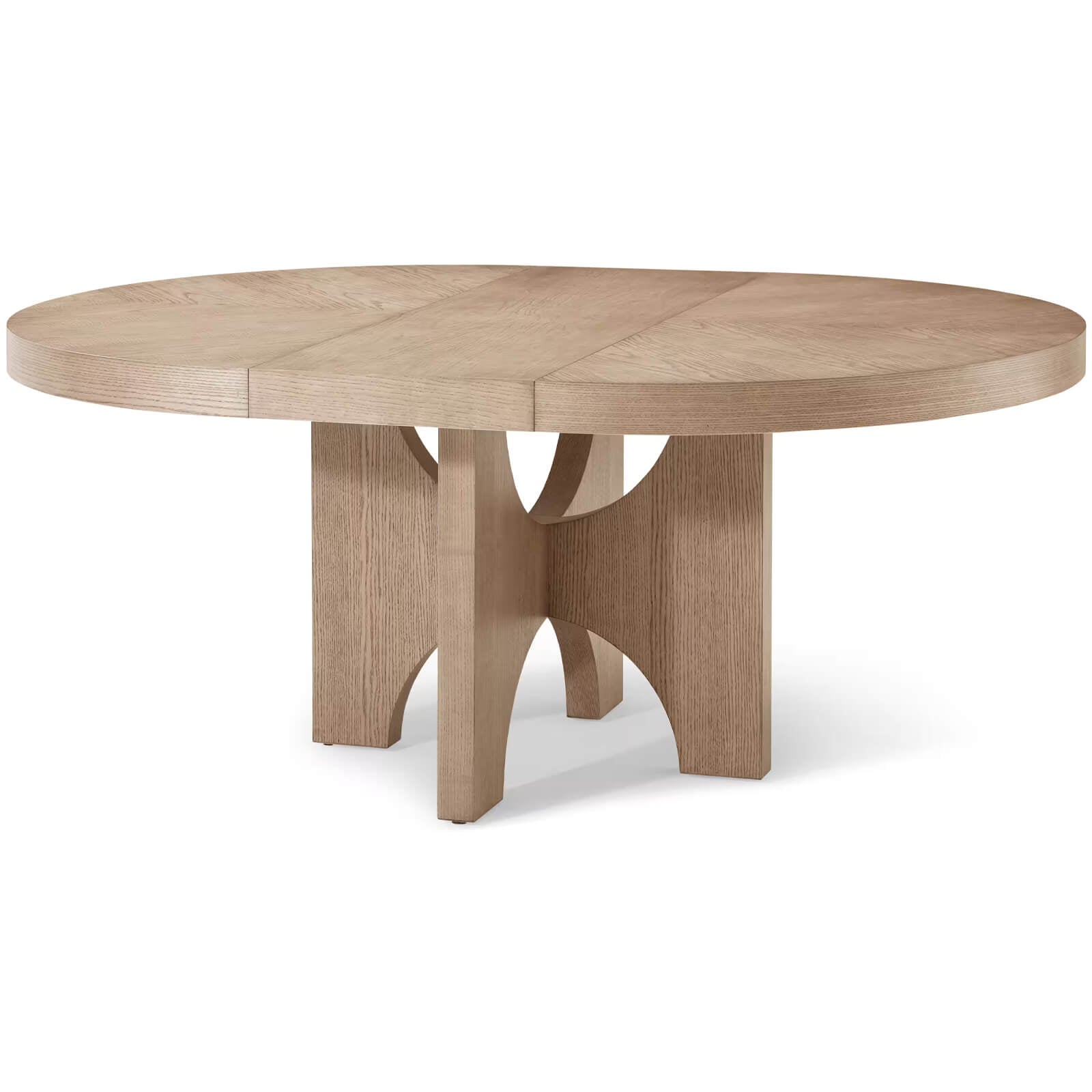 Theodore Alexander Catalina Extending Round Dining Table 137 - 183cm Dune Finish