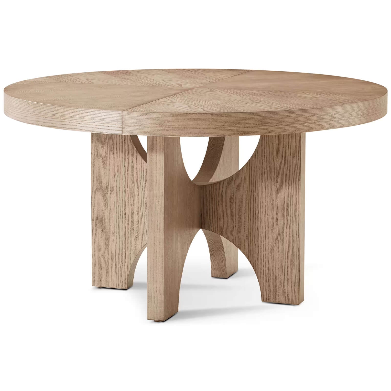 Theodore Alexander Catalina Extending Round Dining Table 137 - 183cm Dune Finish