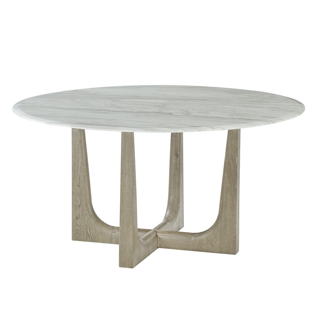Theodore Alexander Wooden Dining Table Marble Top