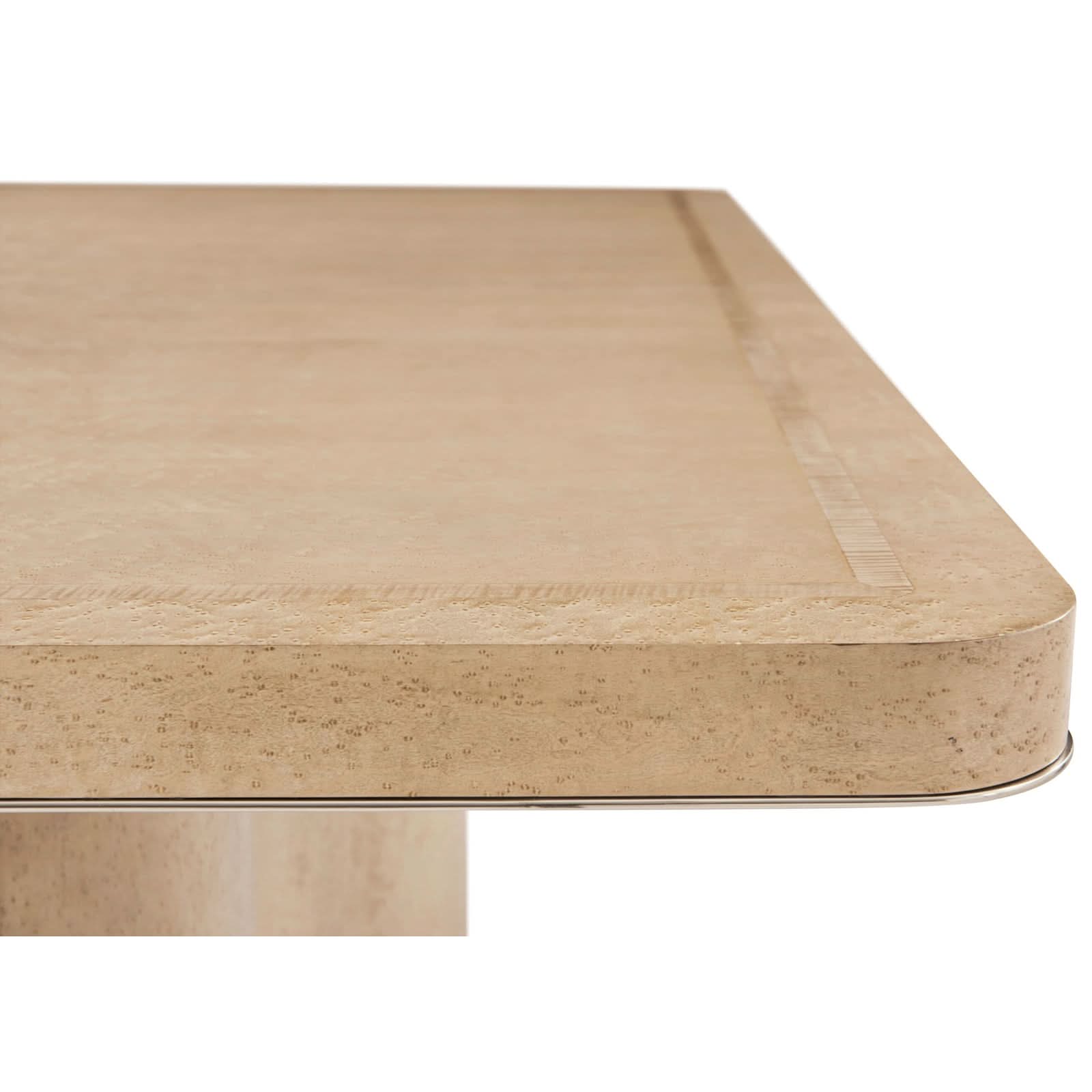 Theodore Alexander Table Origins Rectangular Extending Dining in Sesame 208-300cm   Nicholas John Interiors