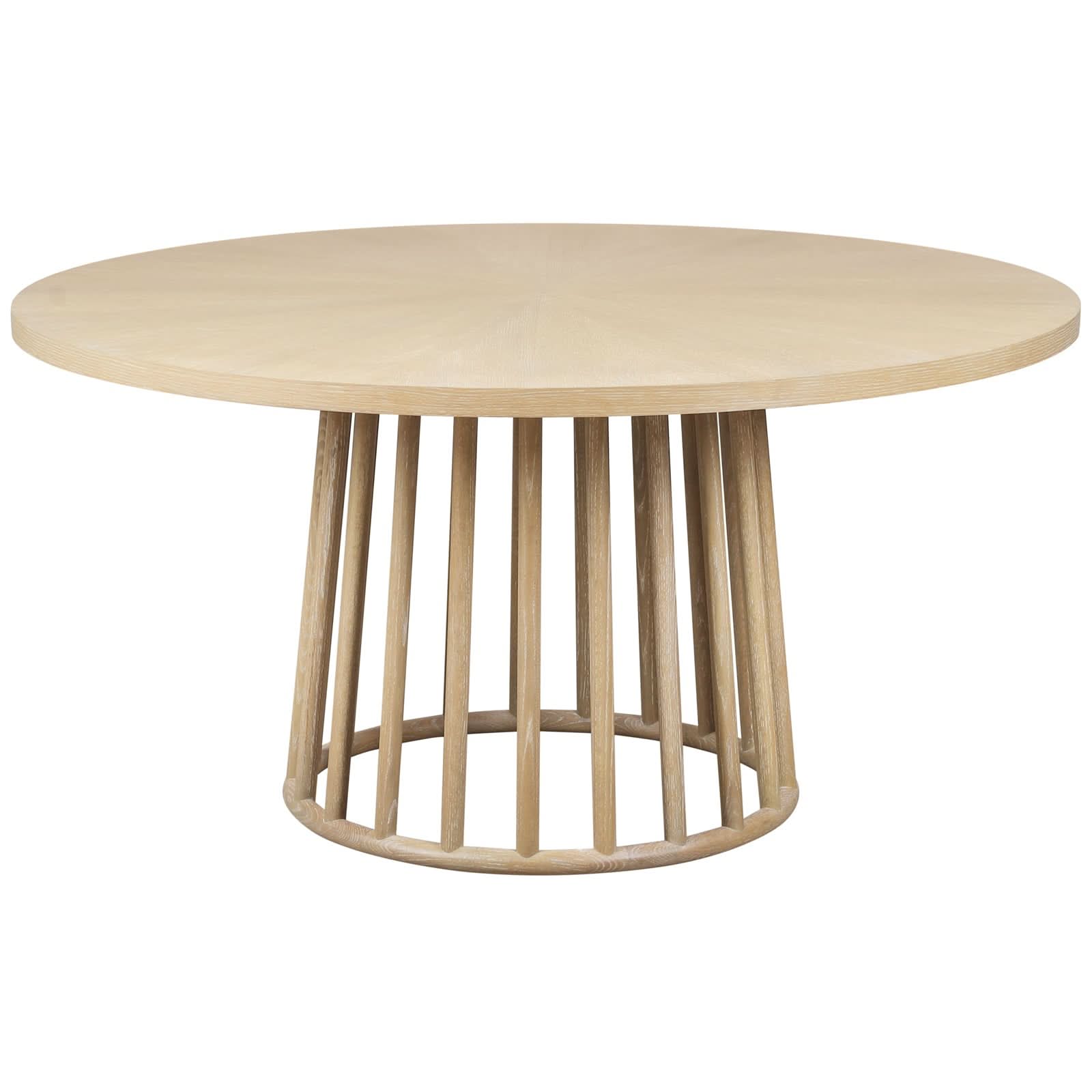 Theodore Alexander Montauk Round Dining Table Light   Nicholas John Interiors