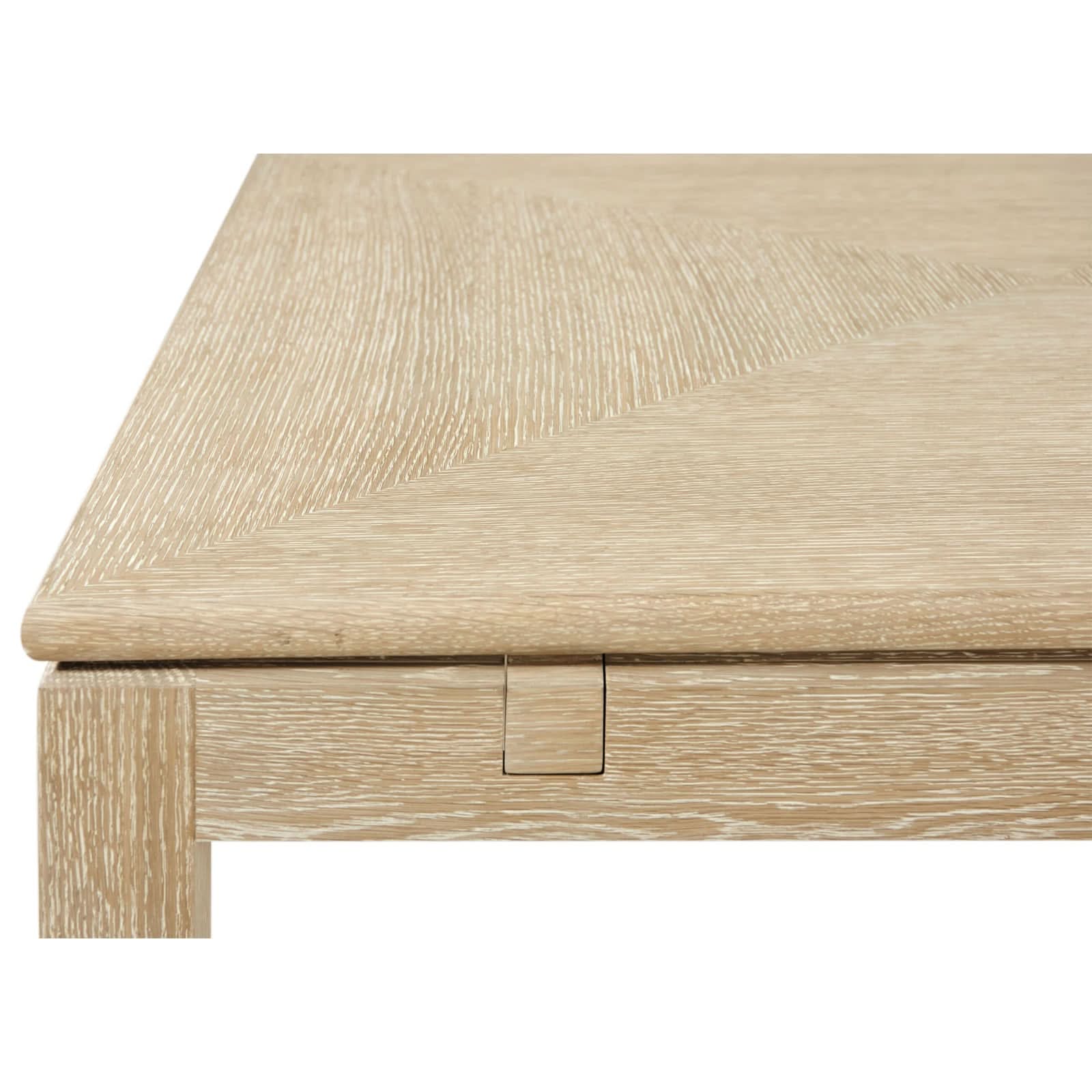 Theodore Alexander Montauk Rectangular Extension Dining Table Light 213cm -305cm   Nicholas John Interiors
