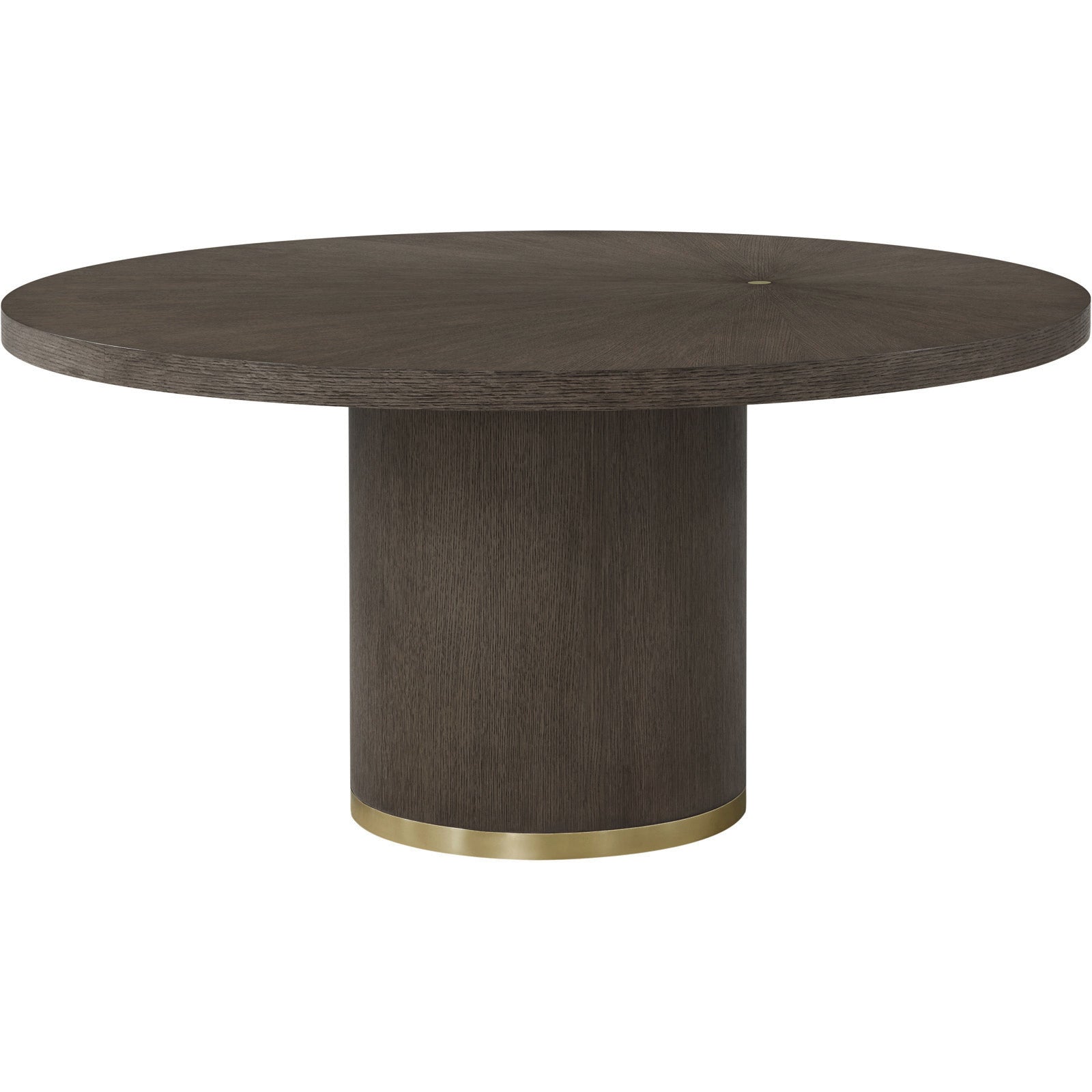 Theodore Alexander Judith Leiber Round Sunburst Dining Table Dark