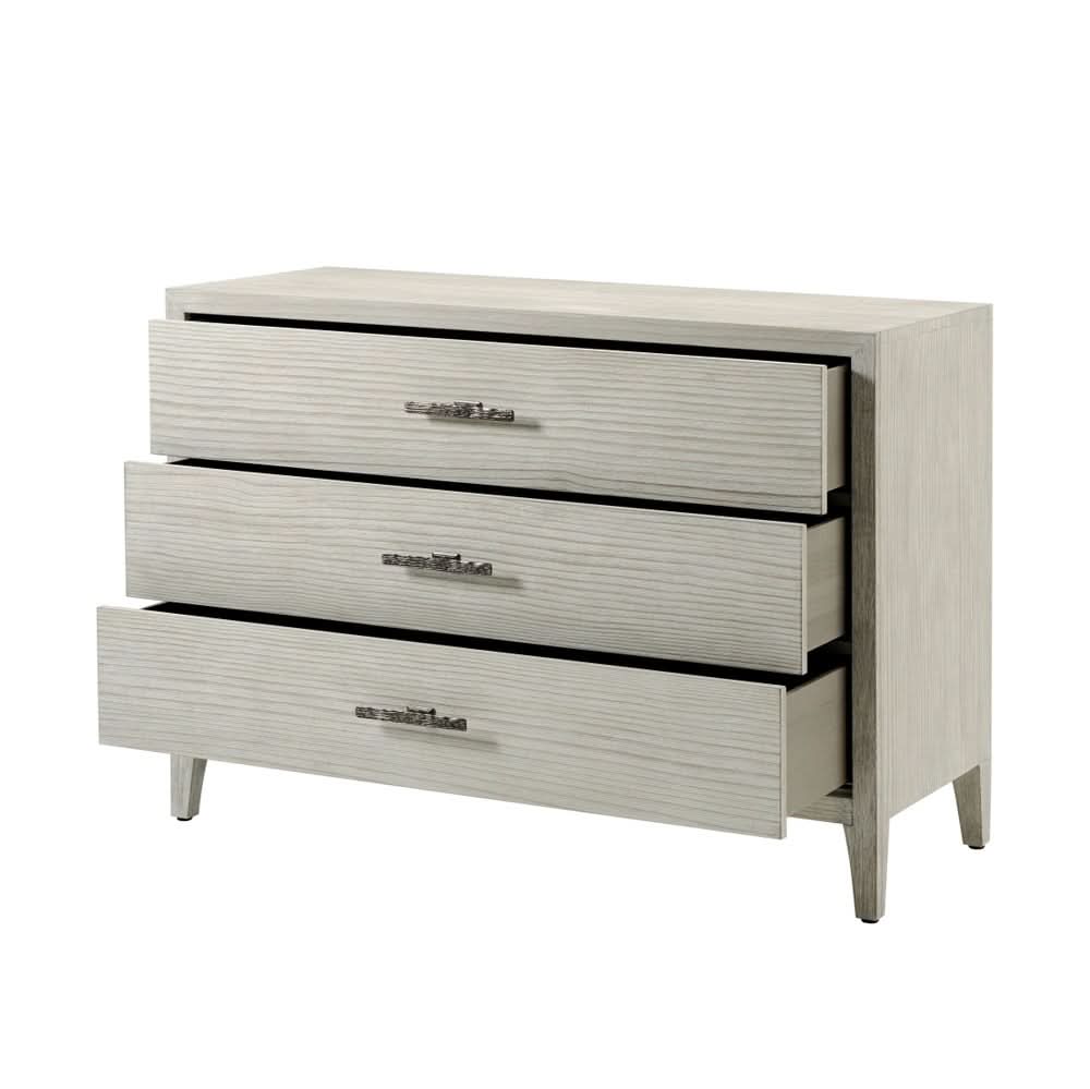 Theodore Alexander Breeze Three Drawer Chest   Nicholas John Interiors