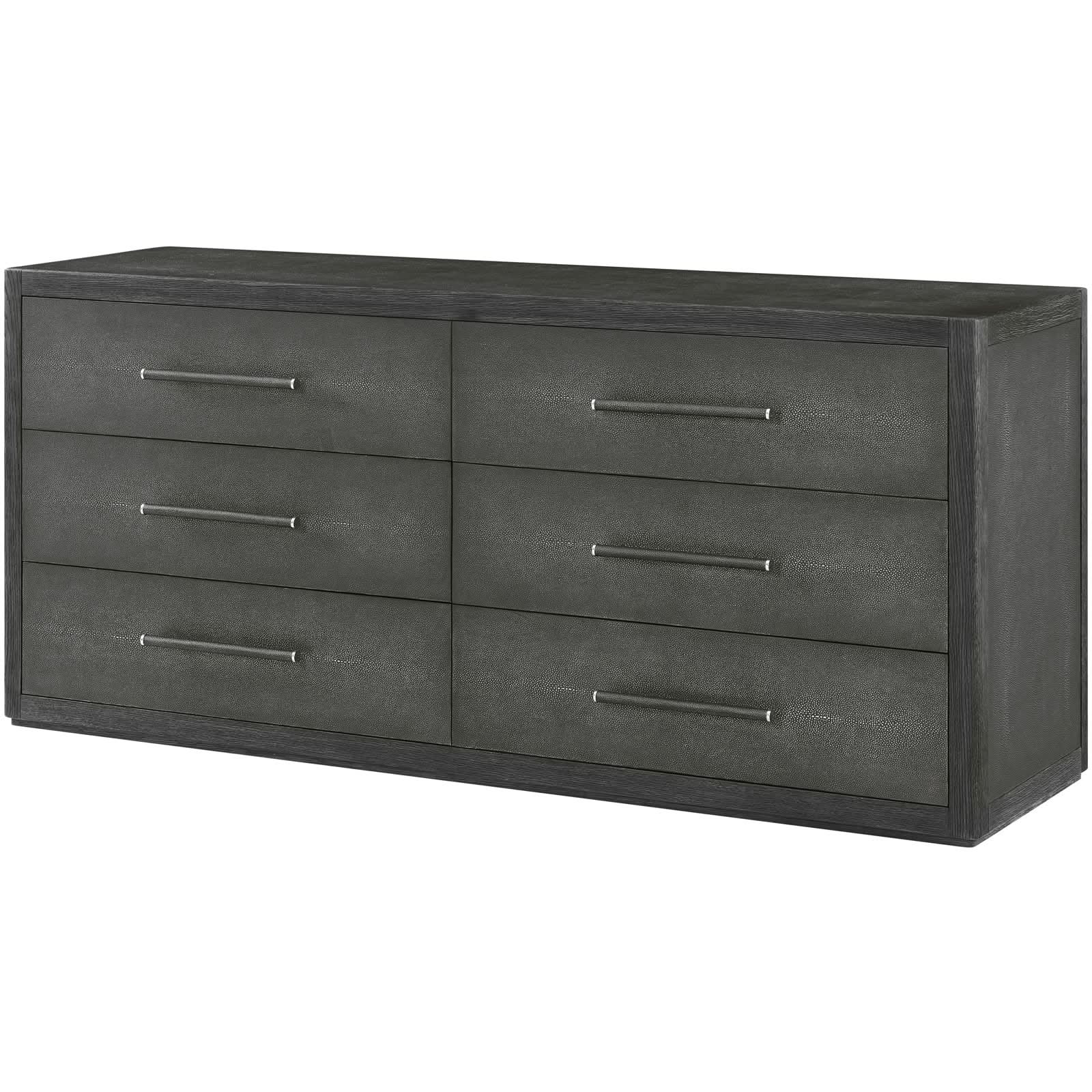 Theodore Alexander Maxwell 6-Drawer Dresser Dark   Nicholas John Interiors