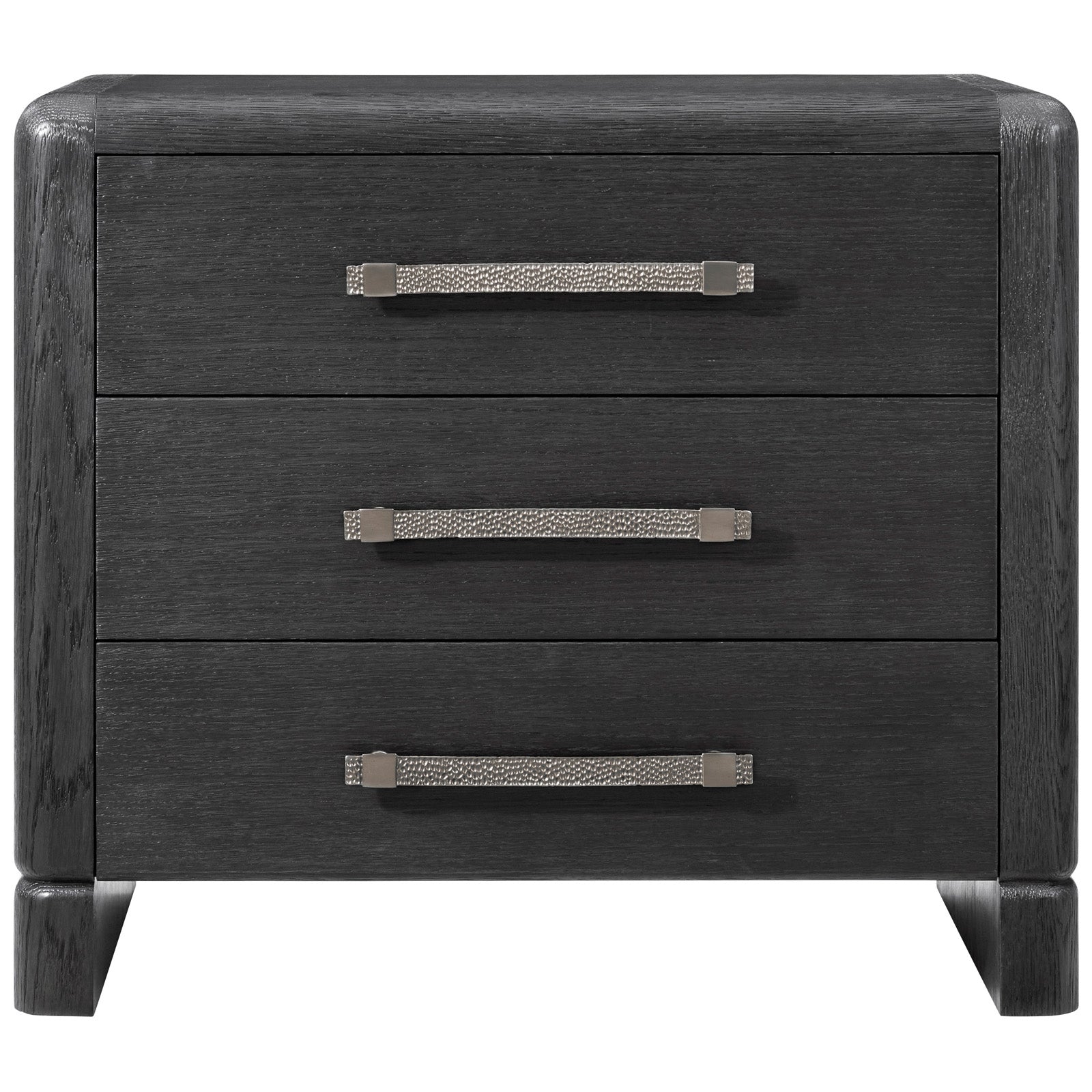Theodore Alexander Luna 3-Drawer Bedside Table Dark
