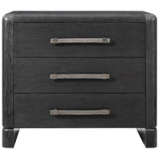 Theodore Alexander Luna 3-Drawer Bedside Table Dark