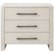 Theodore Alexander Luna 3-Drawer Bedside Table Light   Nicholas John Interiors