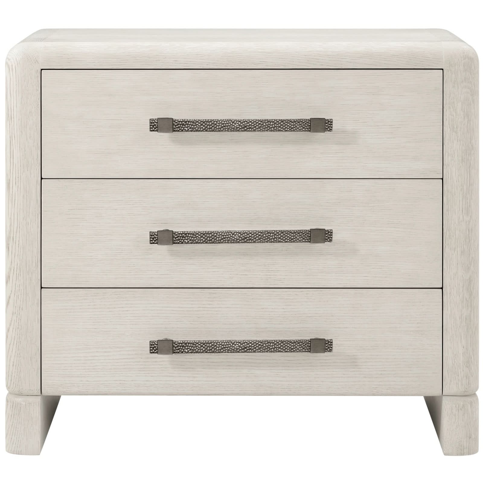 Theodore Alexander Luna 3-Drawer Bedside Table Light   Nicholas John Interiors