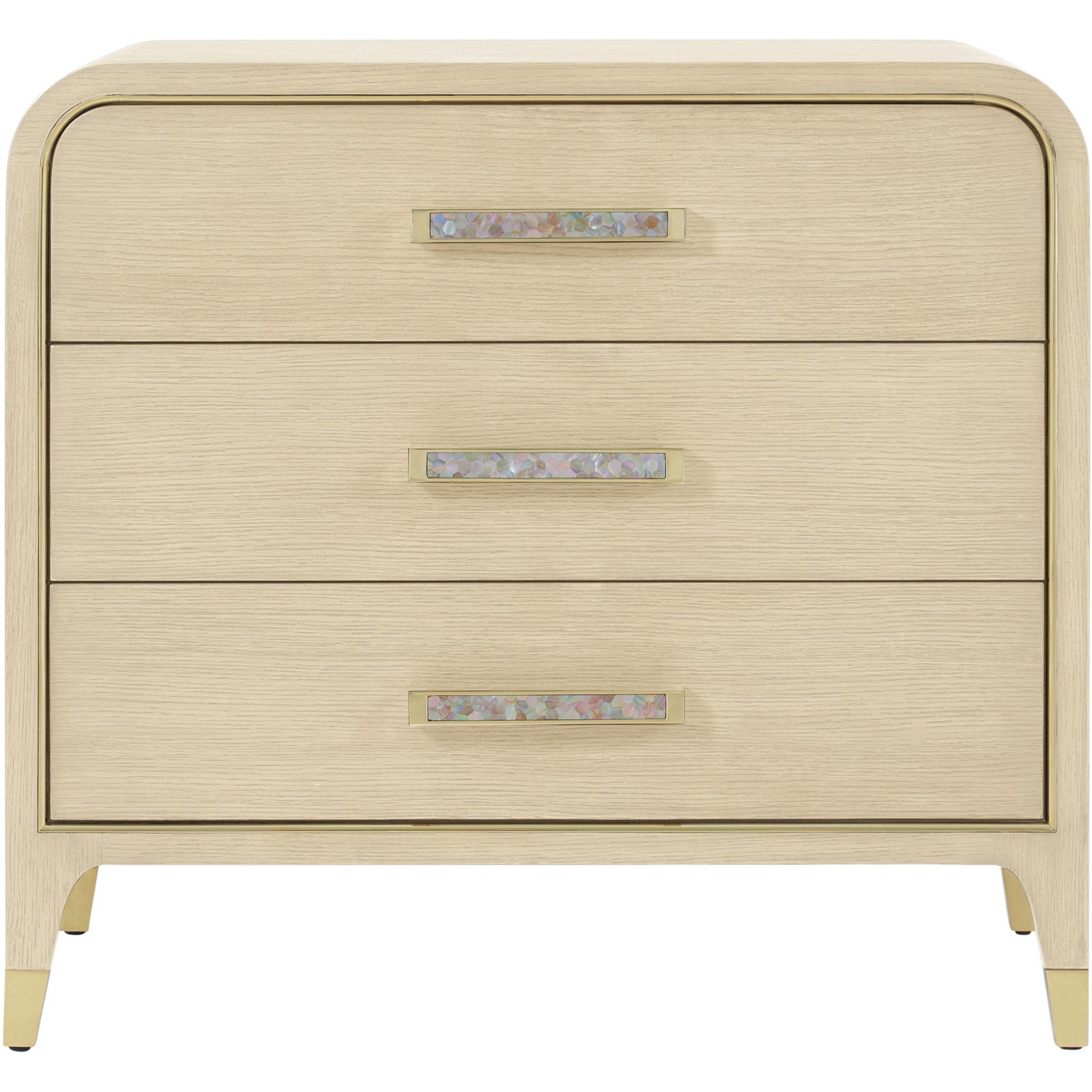 Theodore Alexander Judith Leiber 3-Drawer Bedside Table Light