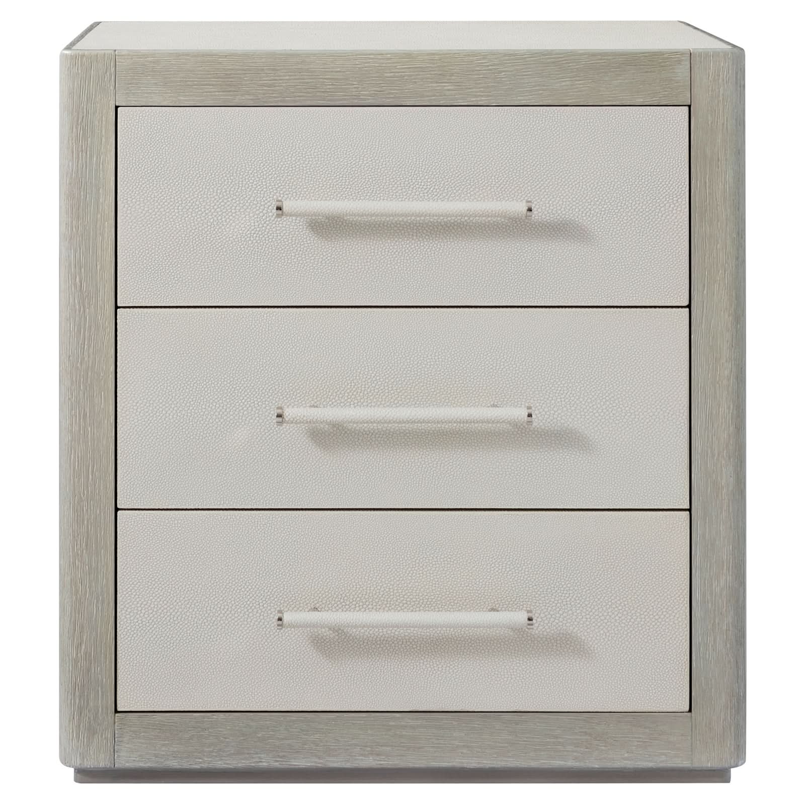Theodore Alexander Maxwell 3-Drawer Bedside Table Light   Nicholas John Interiors