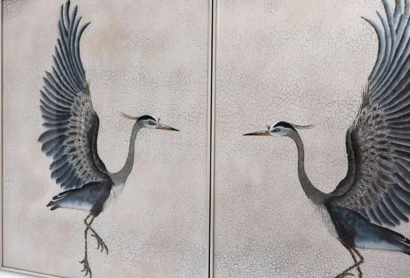 Theodore Alexander Origins Heron Wooden Chest   Nicholas John Interiors
