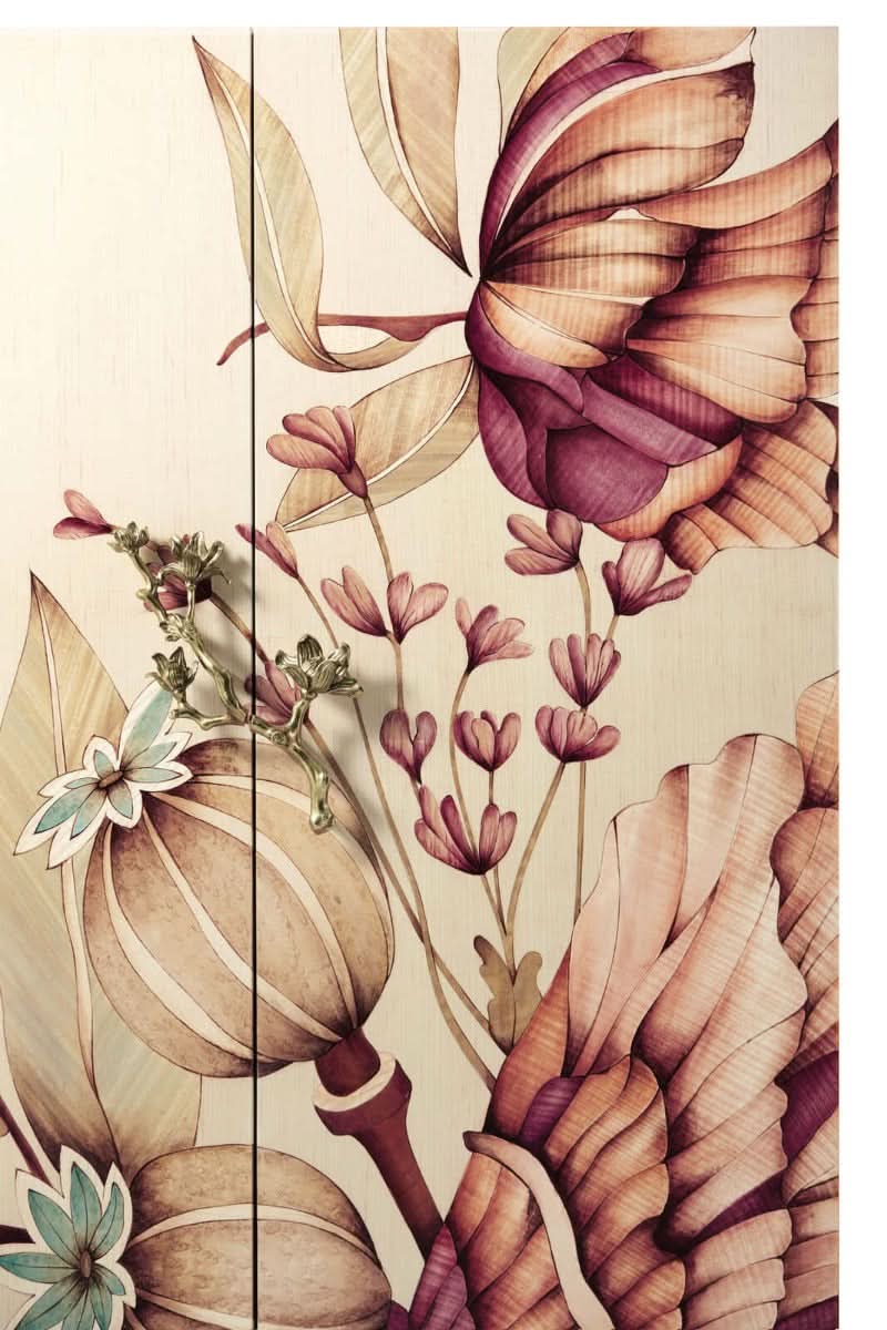 Theodore Alexander Bouquet Bar Cabinet   Nicholas John Interiors