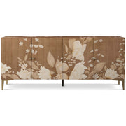Theodore Alexander Sideboard Bouquet 4 Door in Toasted Cashew   Nicholas John Interiors