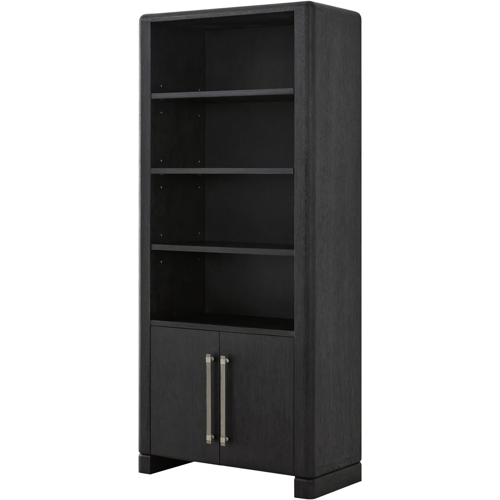 Theodore Alexander Luna Bookcase Dark   Nicholas John Interiors