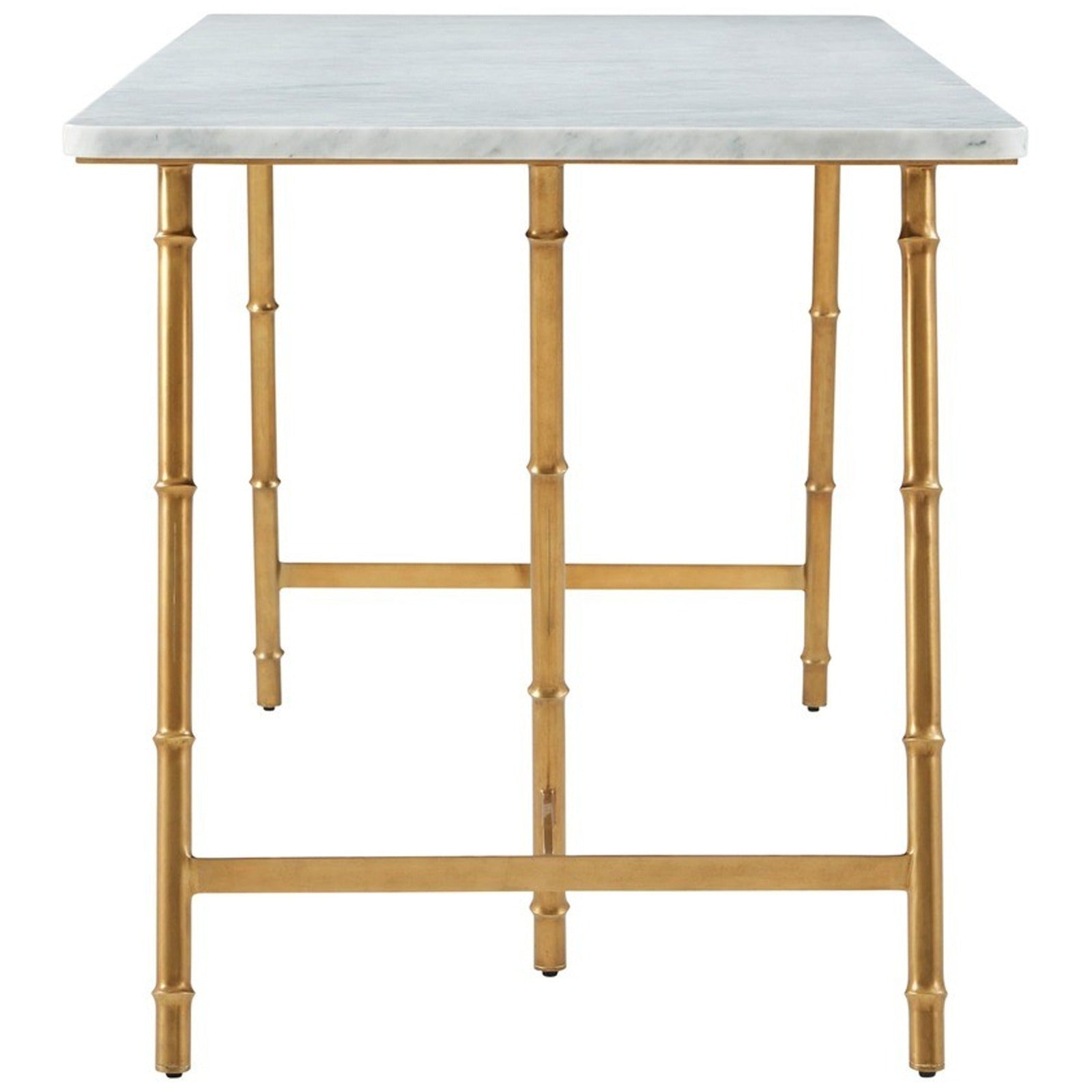 Theodore Alexander Kesden Bianco Marble Top Desk