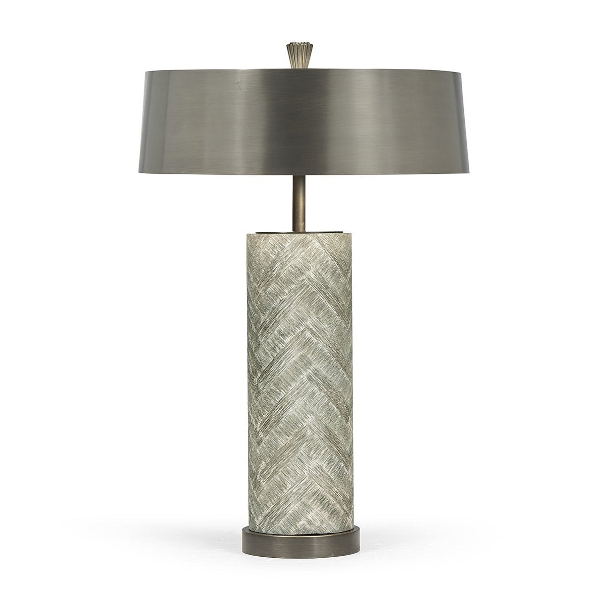 Jonathan Charles Doha Table Lamp with Brass - Grey
