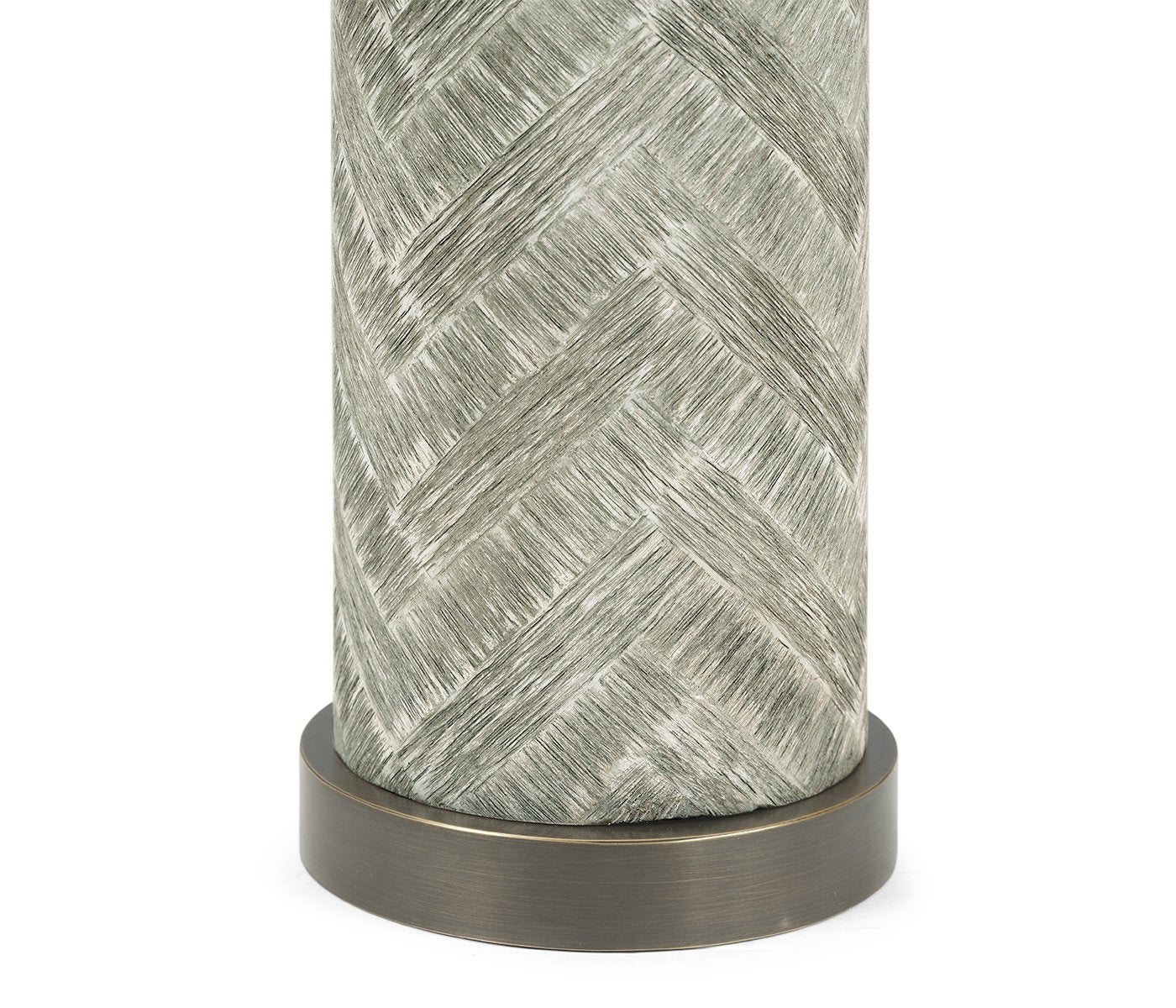 Jonathan Charles Doha Table Lamp with Brass - Grey
