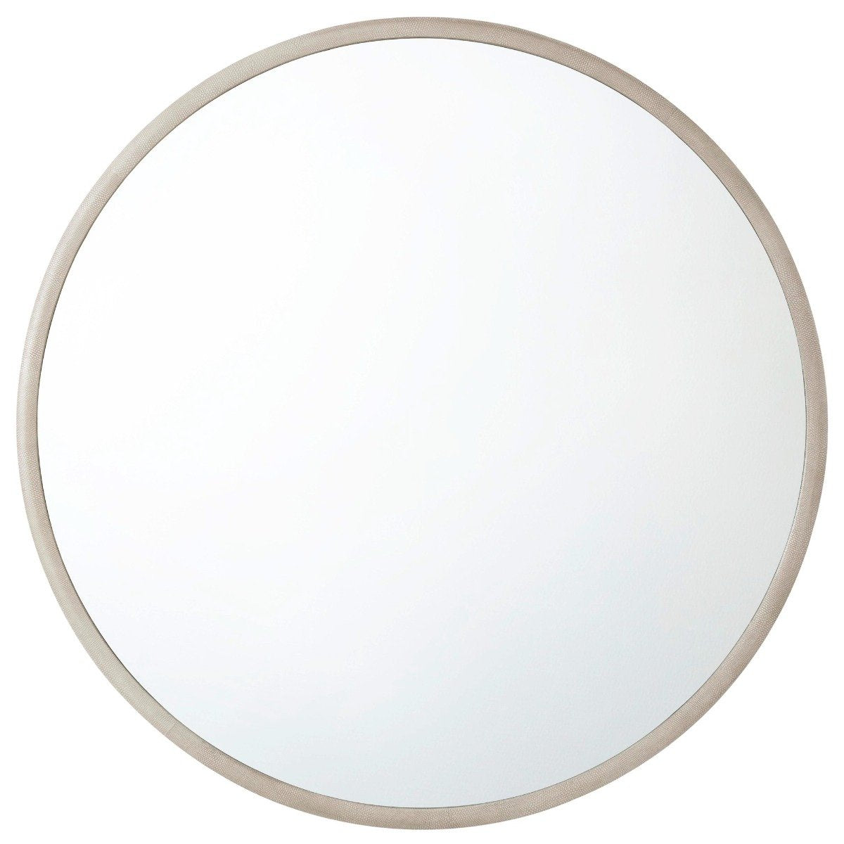 Theodore Alexander Orbital Round Wall Mirror in Overcast