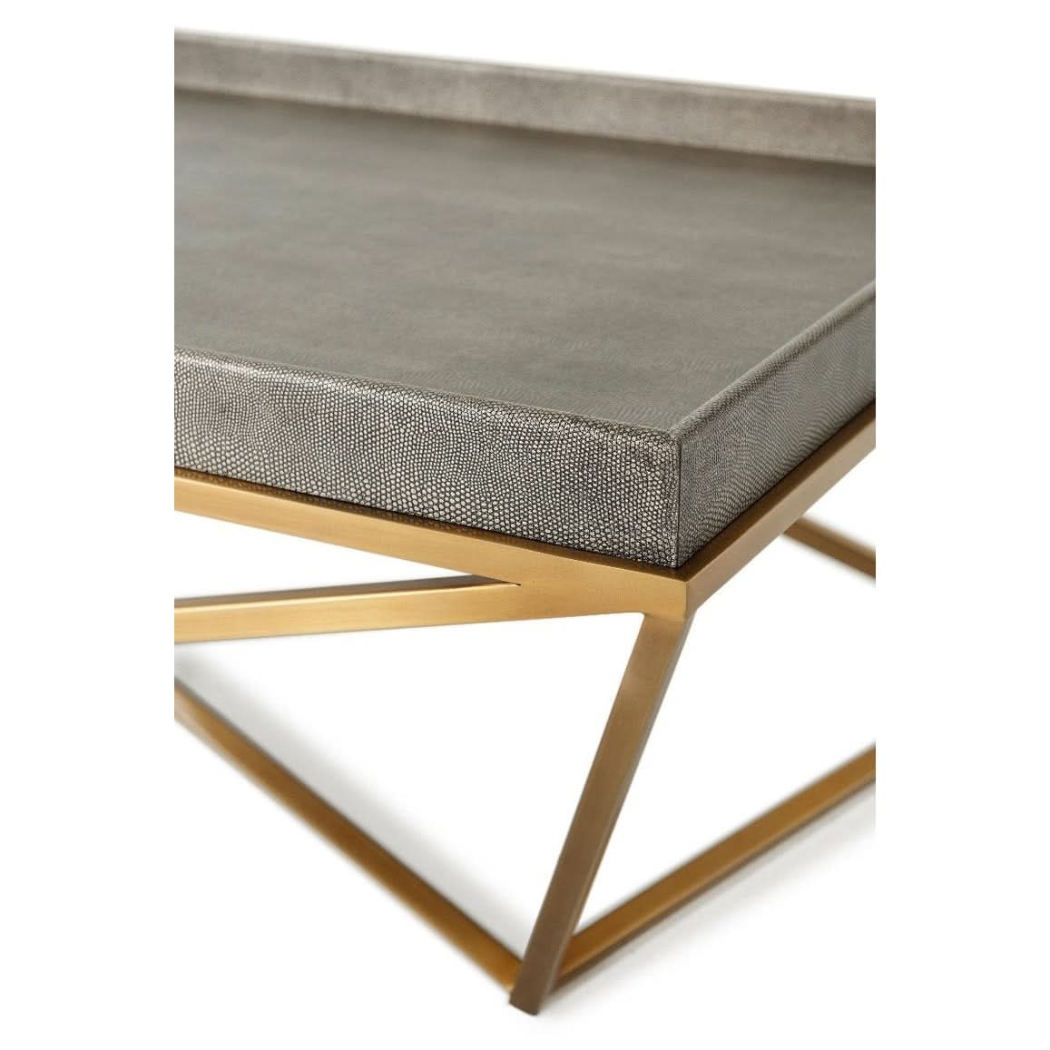 Theodore Alexander Tray Coffee Table Crazy X in Tempest   Nicholas John Interiors